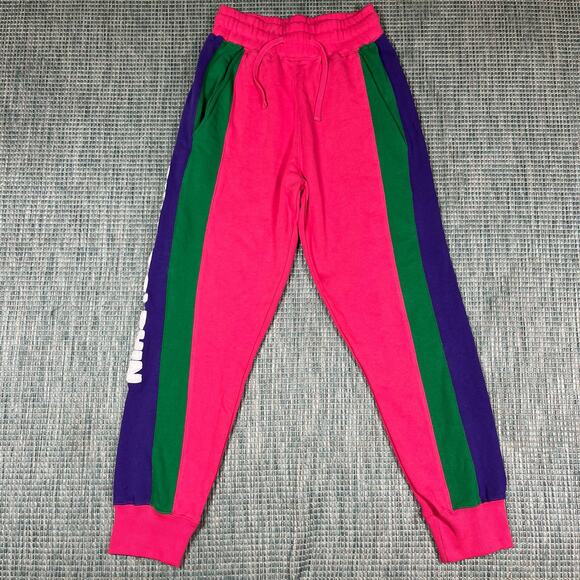 Pink Dolphin COLORBLOCK SMU JOGGER PANTS PINK/MULTICOLOR Men’s Sz S New - Picture 1 of 6